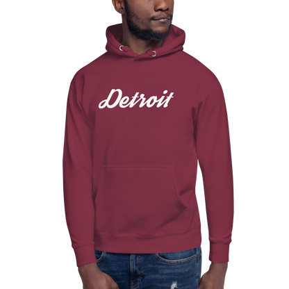 'Detroit' Unisex Premium Hoodie (Script Font)