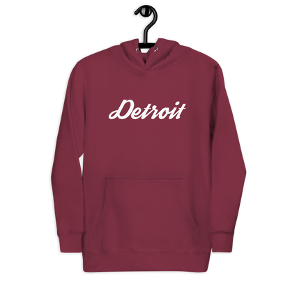 'Detroit' Unisex Premium Hoodie (Script Font)