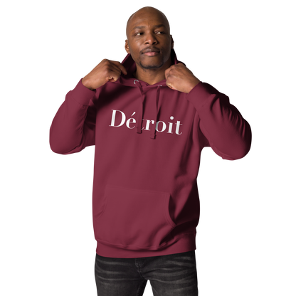 'Détroit' Unisex Premium Hoodie (Didot Font)