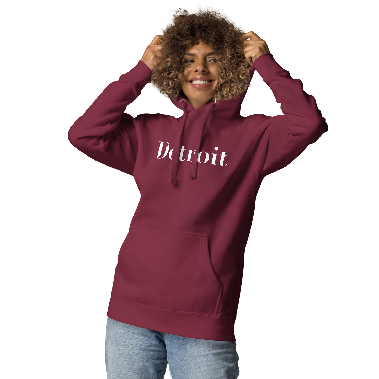 'Détroit' Unisex Premium Hoodie (Didot Font)