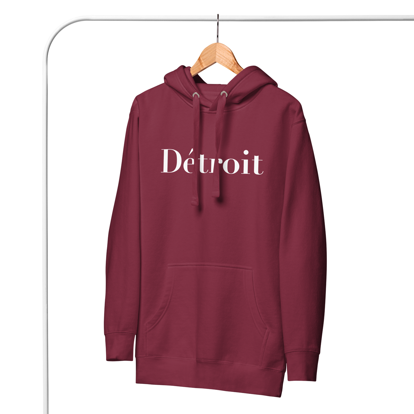 'Détroit' Unisex Premium Hoodie (Didot Font)