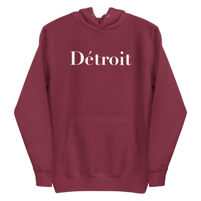 'Détroit' Unisex Premium Hoodie (Didot Font)