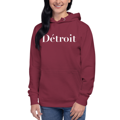 'Détroit' Unisex Premium Hoodie (Didot Font)