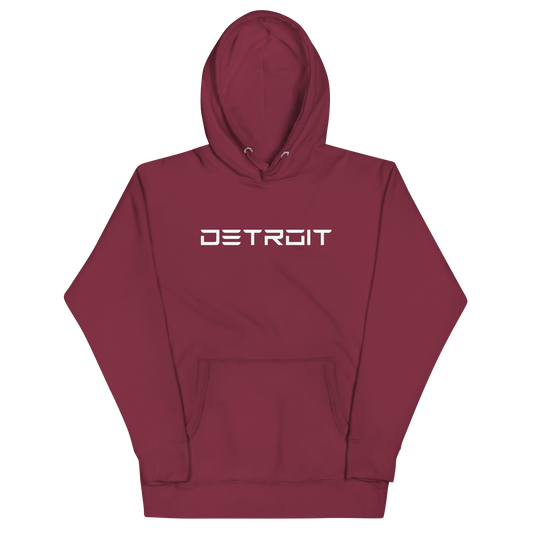 'Detroit' Unisex Premium Hoodie (Electric Font)