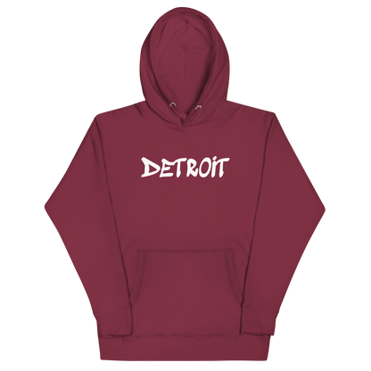 'Detroit' Unisex Premium Hoodie (1980s Hip Hop Font)