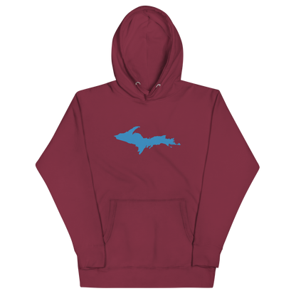 Michigan Upper Peninsula Hoodie (w/ Azure UP Outline) | Unisex Premium