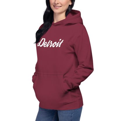 'Detroit' Unisex Premium Hoodie (Script Font)