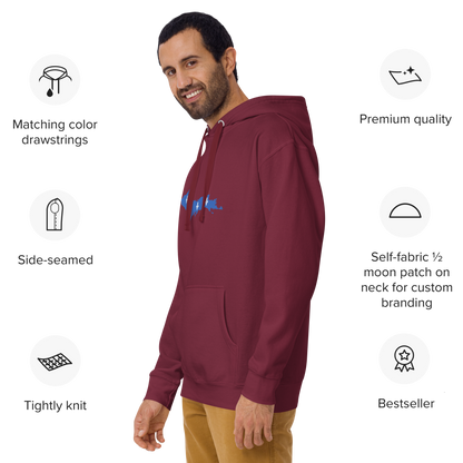 Michigan Upper Peninsula Hoodie (w/ UP Quebec Flag Outline) | Unisex Premium