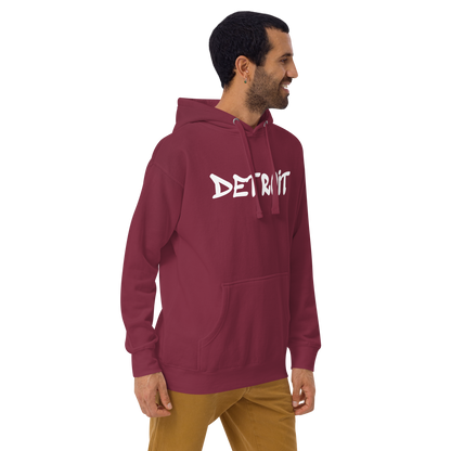 'Detroit' Unisex Premium Hoodie (1980s Hip Hop Font)