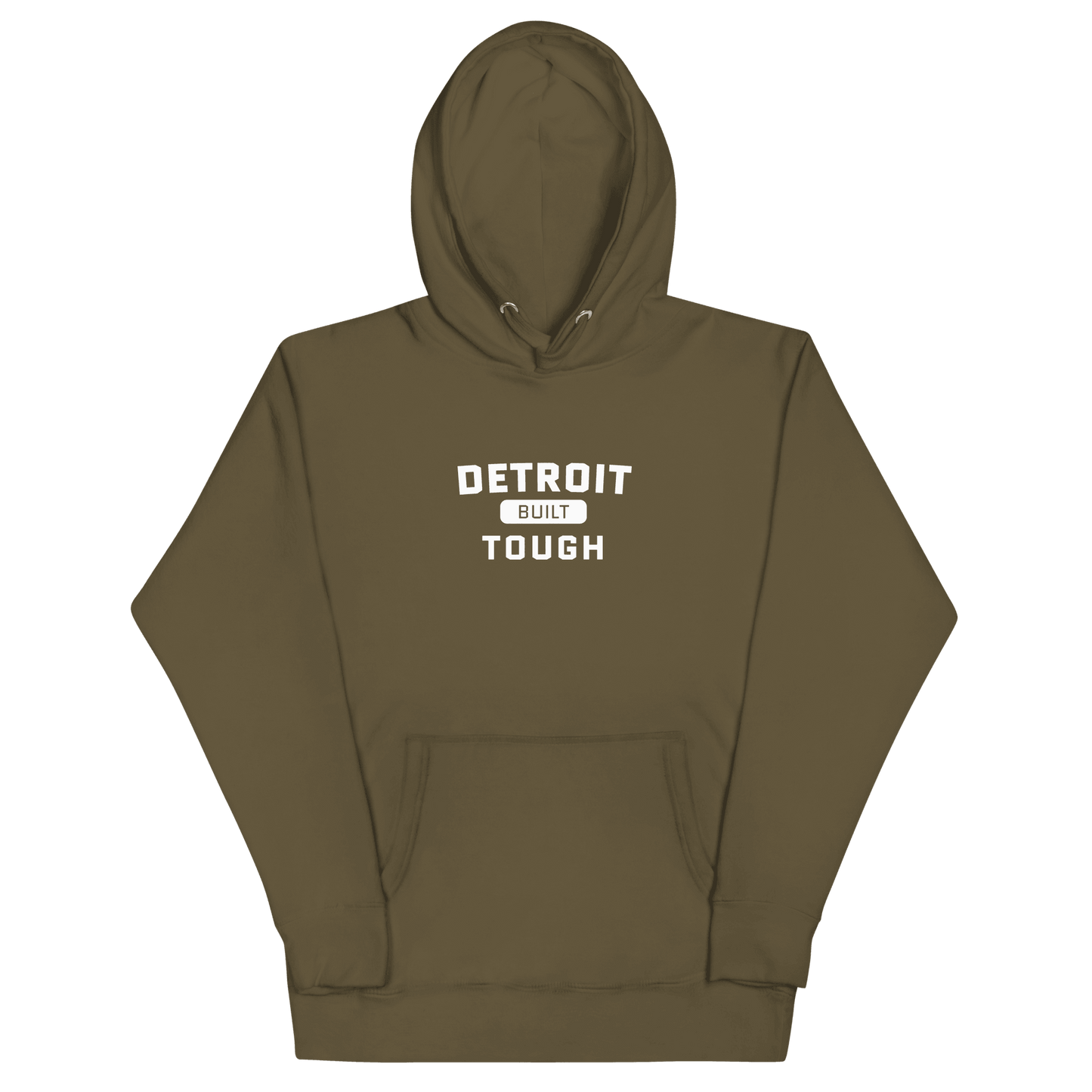 'Built Detroit Tough' Hoodie | Unisex Premium - Circumspice Michigan