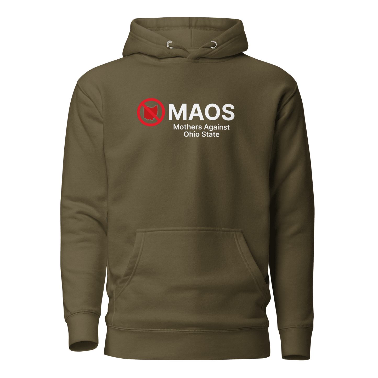 'MAOS Mothers Against Ohio State' Hoodie (Non-Profit Parody) | Unisex Premium - Circumspice Michigan