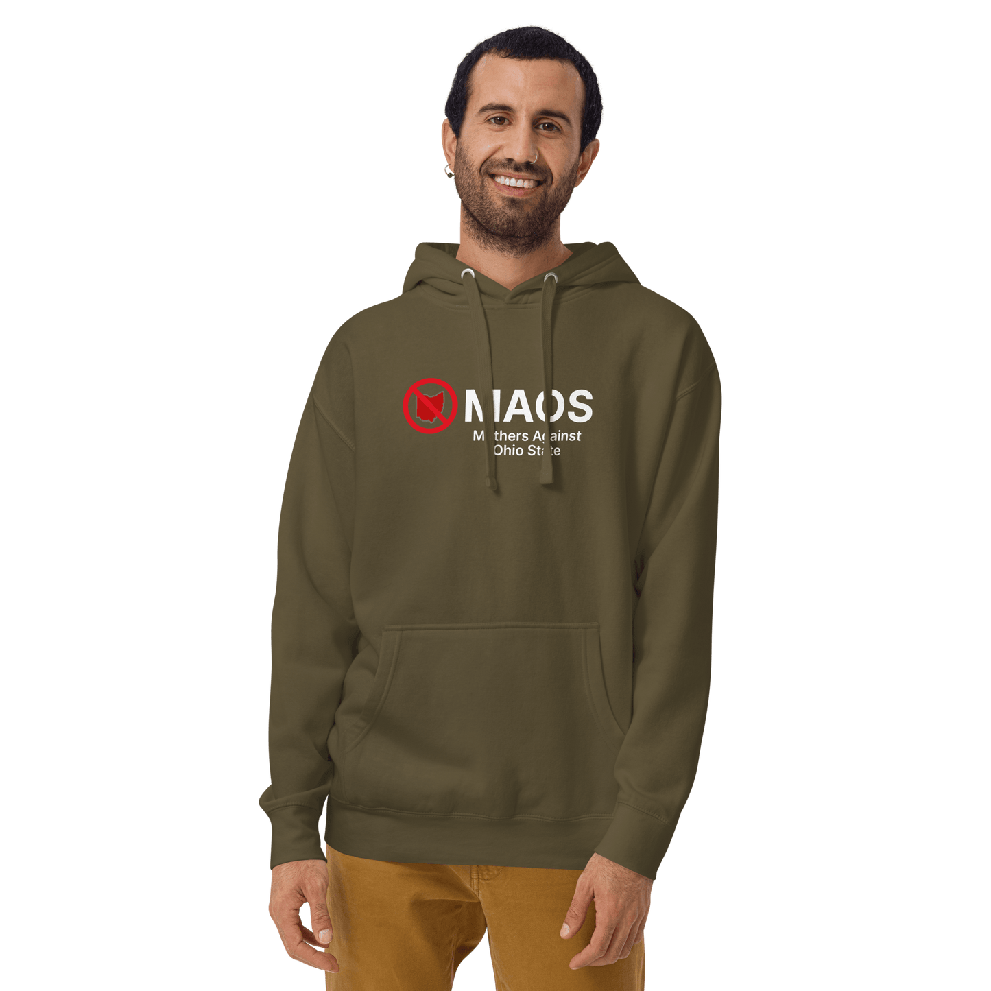 'MAOS Mothers Against Ohio State' Hoodie (Non-Profit Parody) | Unisex Premium - Circumspice Michigan