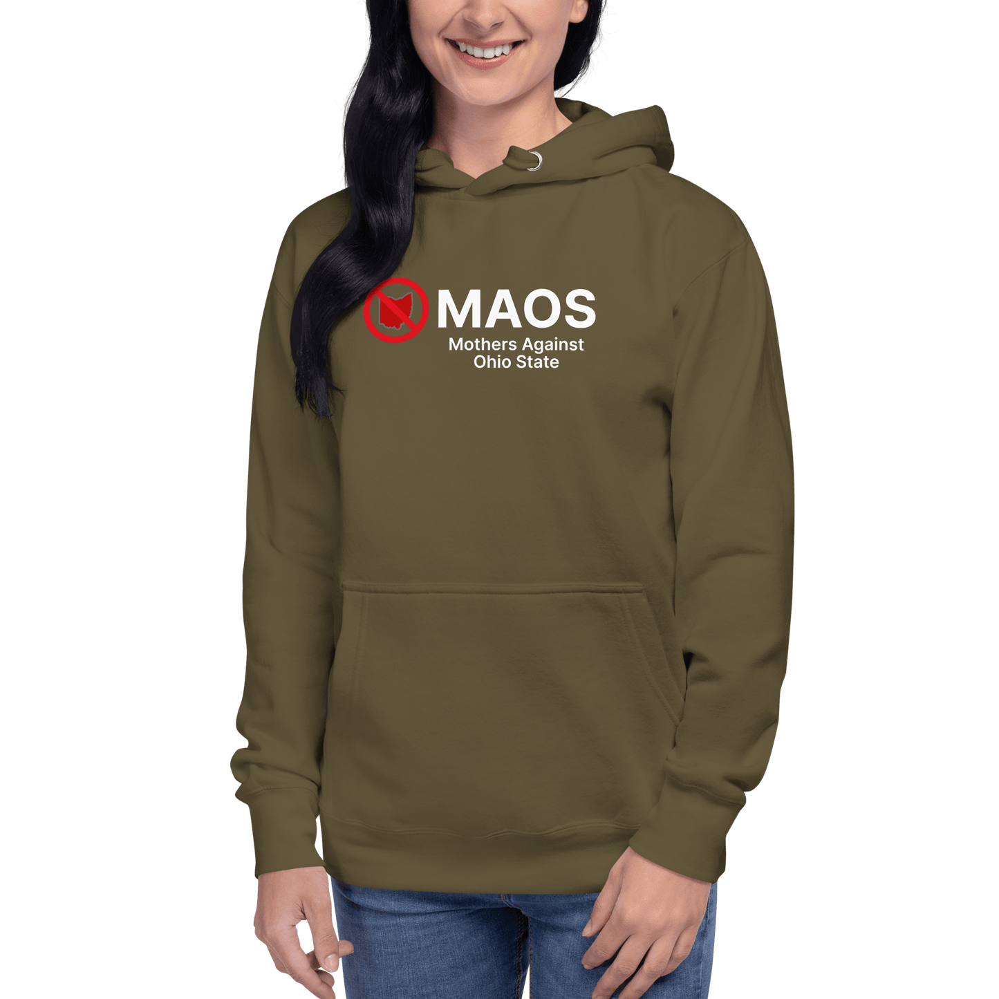 'MAOS Mothers Against Ohio State' Hoodie (Non-Profit Parody) | Unisex Premium - Circumspice Michigan