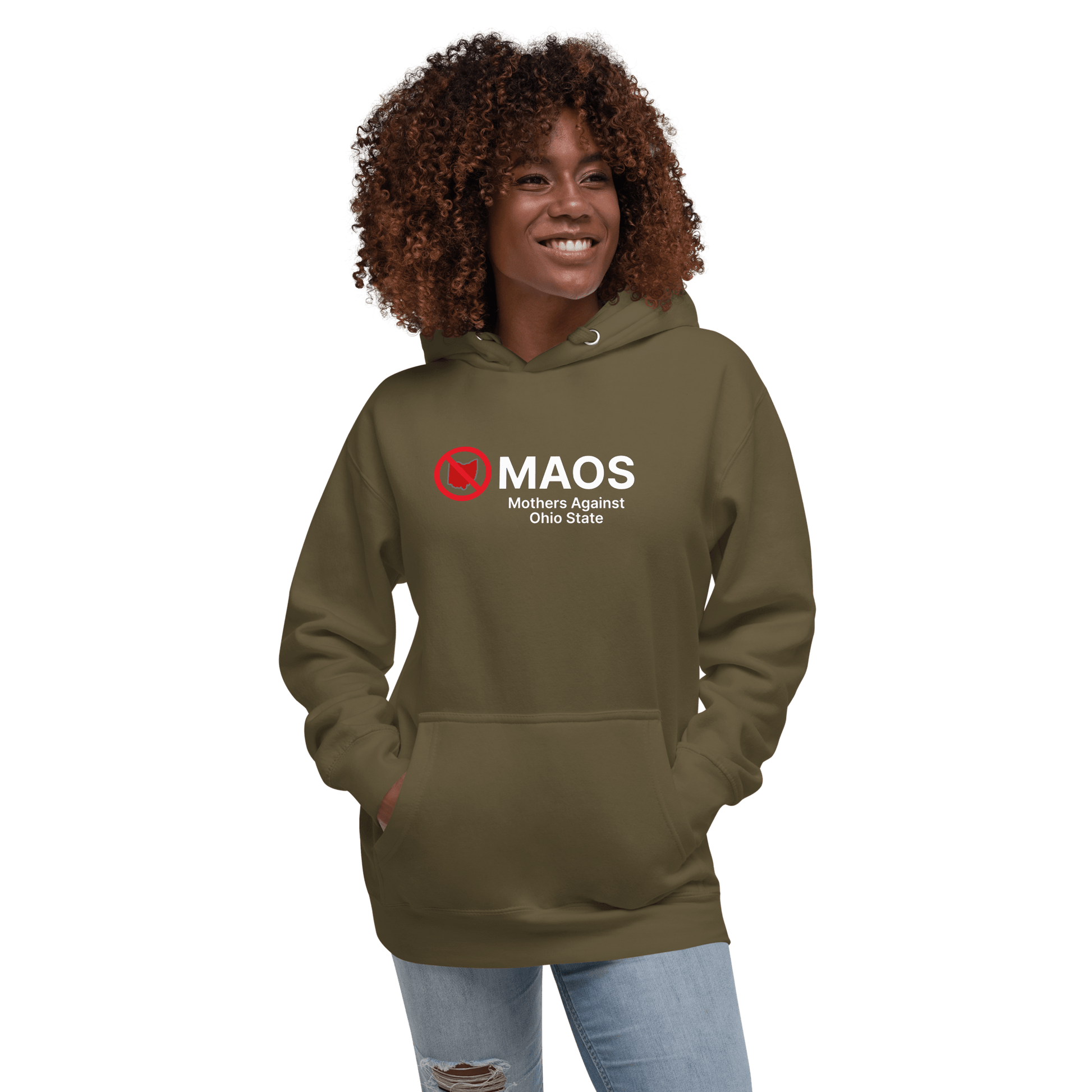 'MAOS Mothers Against Ohio State' Hoodie (Non-Profit Parody) | Unisex Premium - Circumspice Michigan