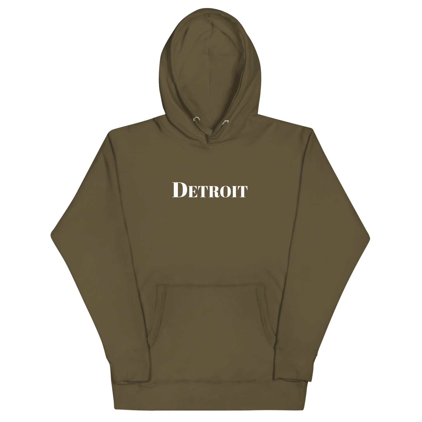 'Detroit' Hoodie (Didone Font) | Unisex Premium - Circumspice Michigan