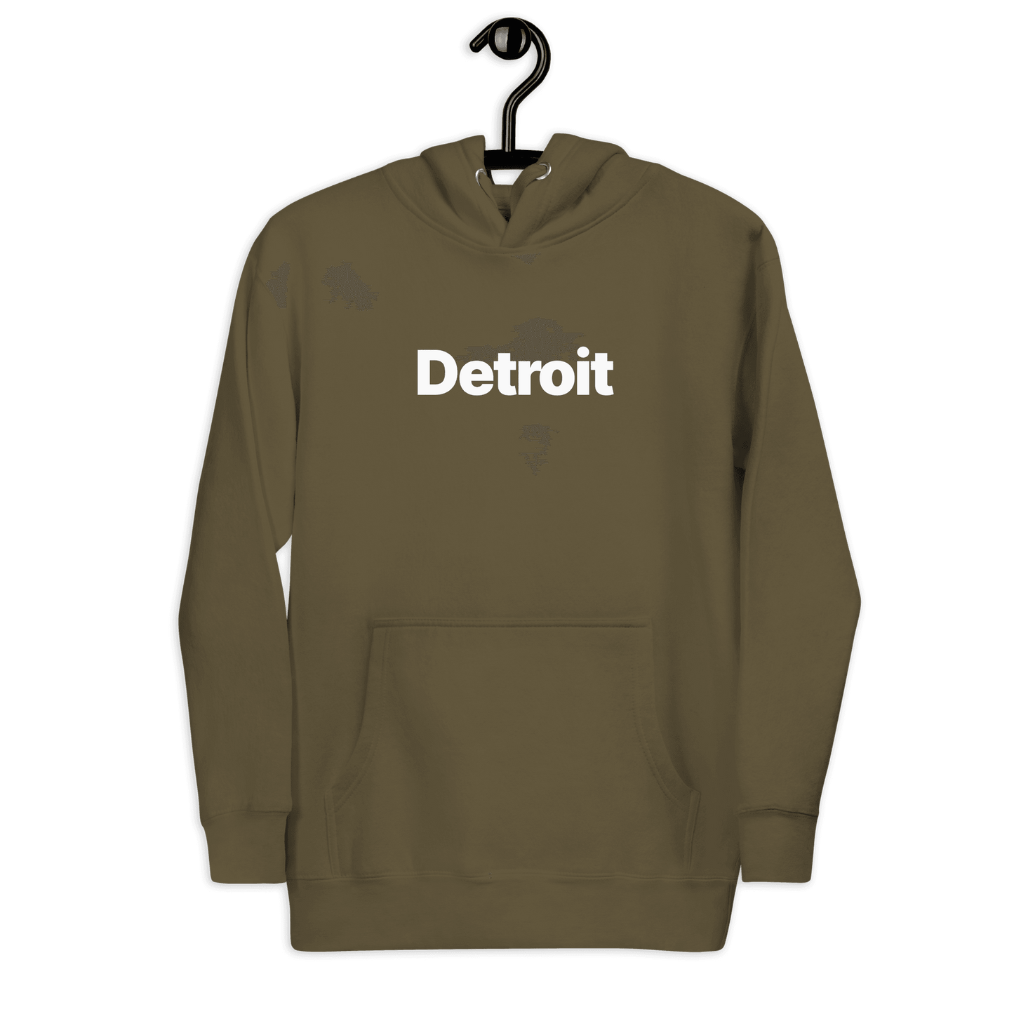 'Detroit' Hoodie (Swiss Sans Font) | Unisex Premium - Circumspice Michigan