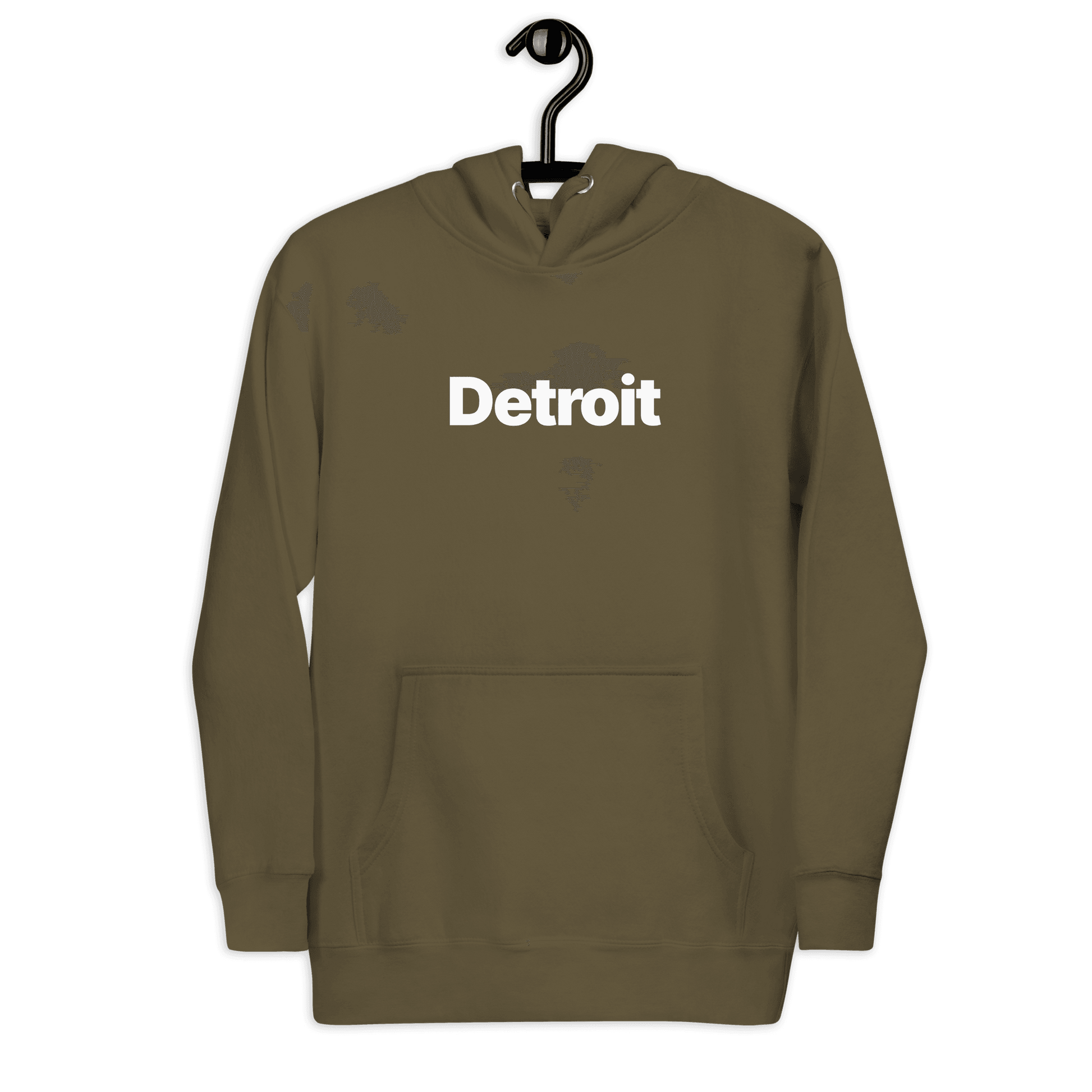 'Detroit' Hoodie (Swiss Sans Font) | Unisex Premium - Circumspice Michigan