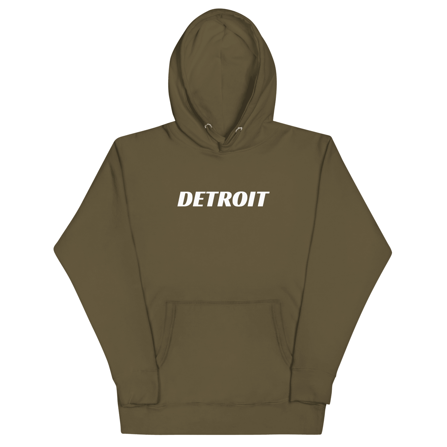 'Detroit' Hoodie (Racing Font) | Unisex Premium - Circumspice Michigan