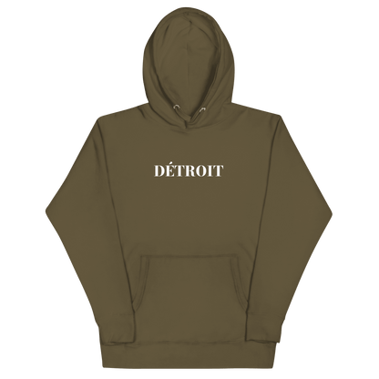 'Détroit' Hoodie (Didone Font) | Unisex Premium - Circumspice Michigan