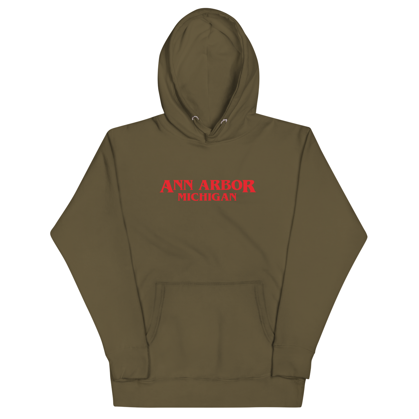 'Ann Arbor Michigan' Unisex Premium Hoodie (1980s Drama Parody)