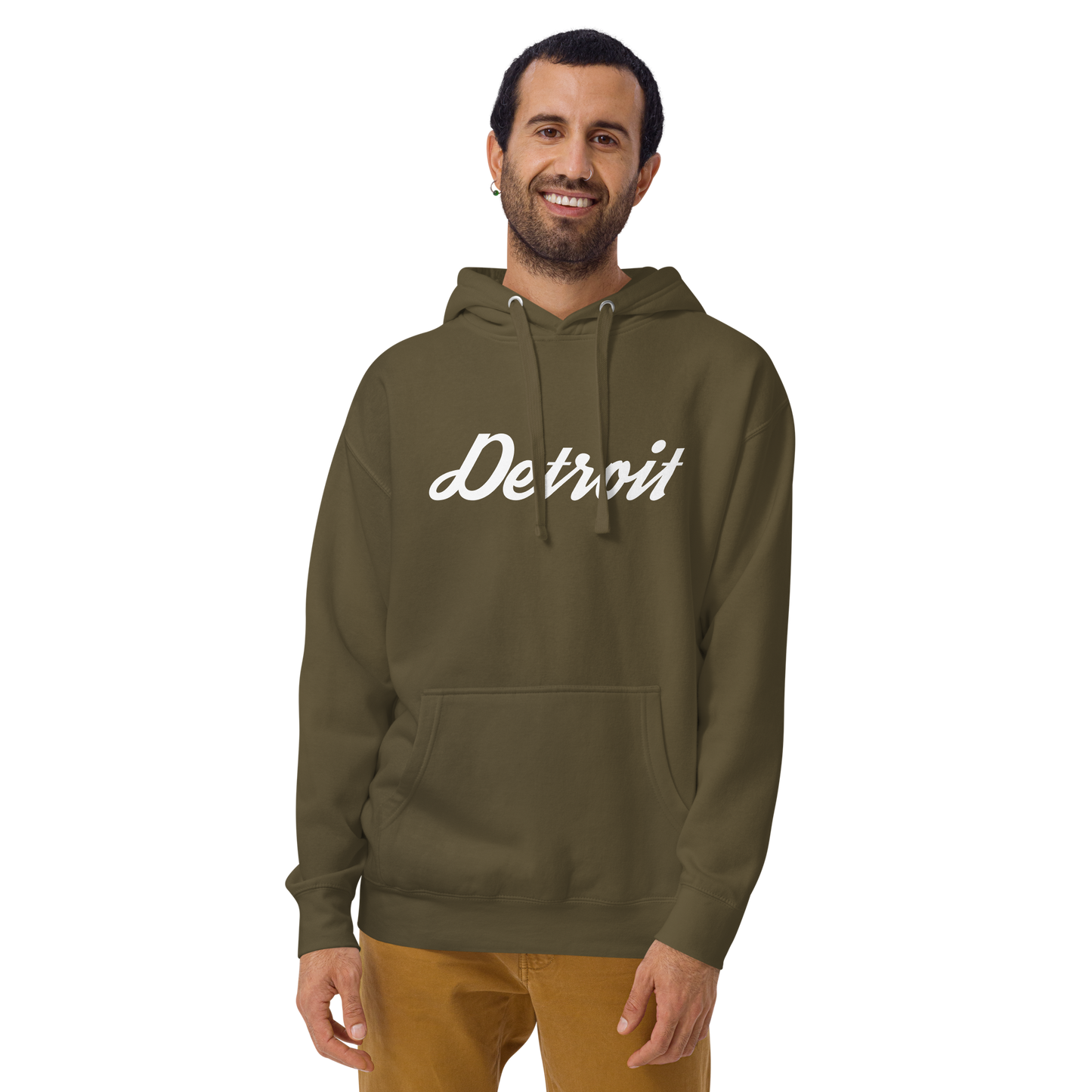 'Detroit' Unisex Premium Hoodie (Script Font)