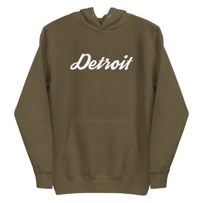 'Detroit' Unisex Premium Hoodie (Script Font)