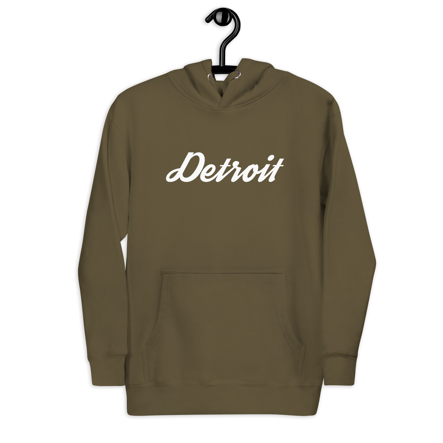 'Detroit' Unisex Premium Hoodie (Script Font)