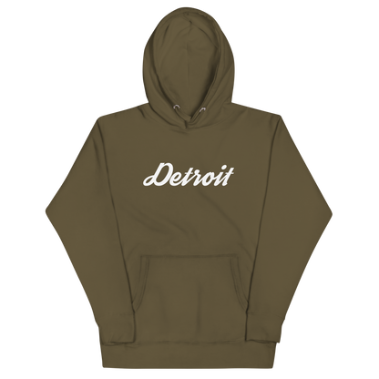 'Detroit' Unisex Premium Hoodie (Script Font)