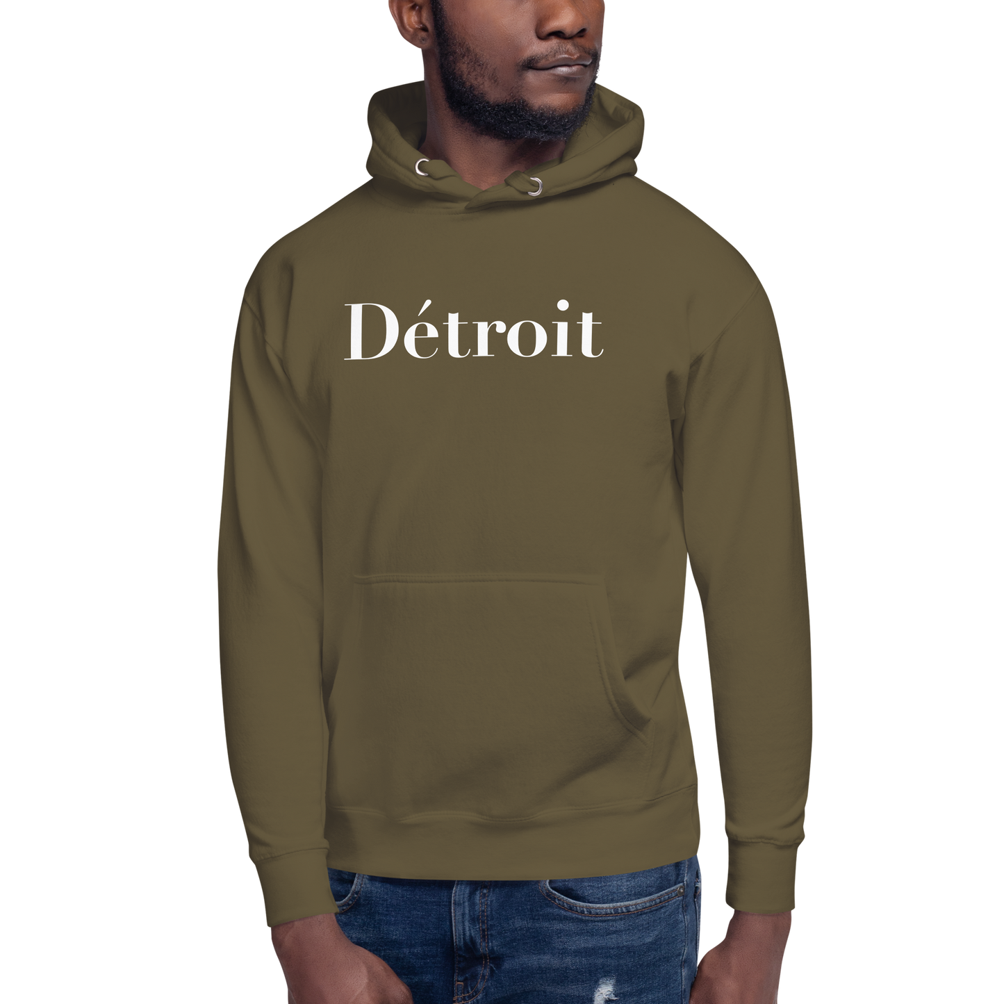 'Détroit' Unisex Premium Hoodie (Didot Font)