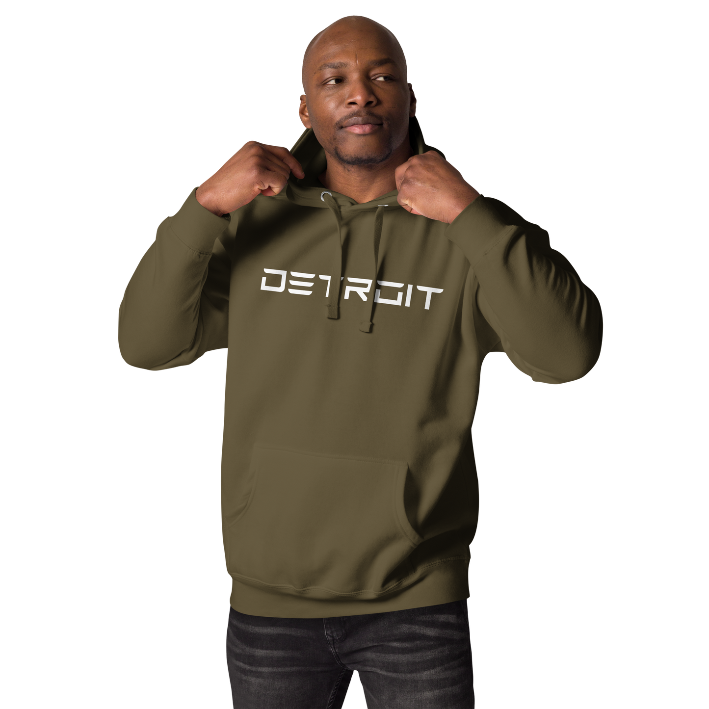 'Detroit' Unisex Premium Hoodie (Electric Font)