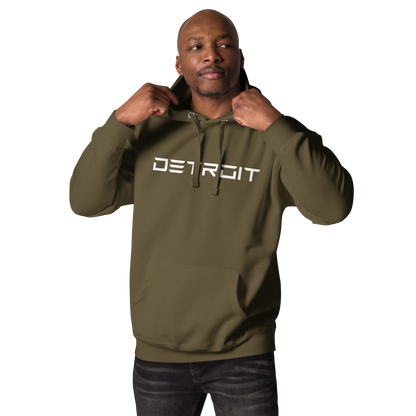 'Detroit' Unisex Premium Hoodie (Electric Font)