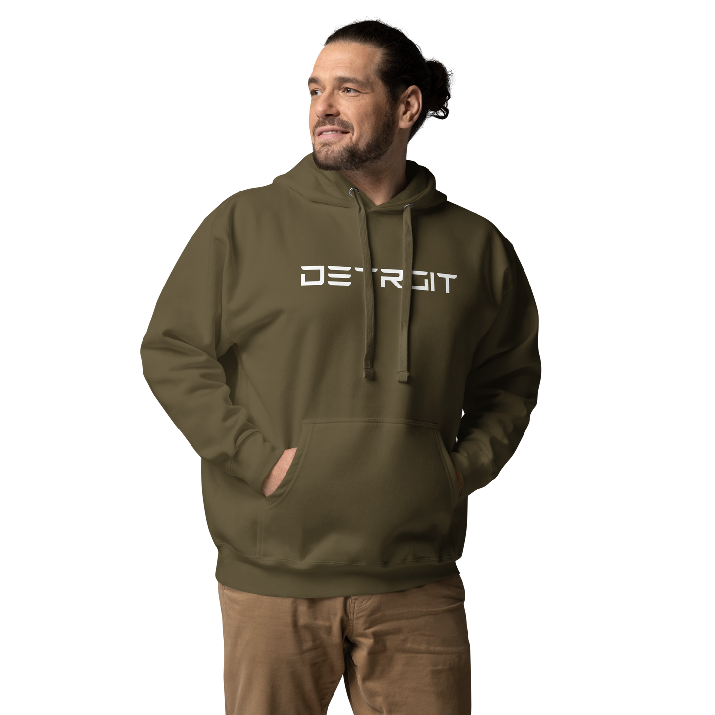 'Detroit' Unisex Premium Hoodie (Electric Font)