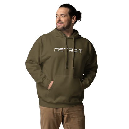 'Detroit' Unisex Premium Hoodie (Electric Font)