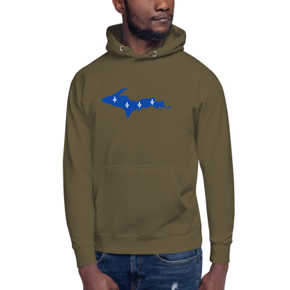 Michigan Upper Peninsula Hoodie (w/ UP Quebec Flag Outline) | Unisex Premium