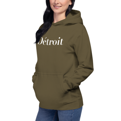 'Détroit' Unisex Premium Hoodie (Didot Font)