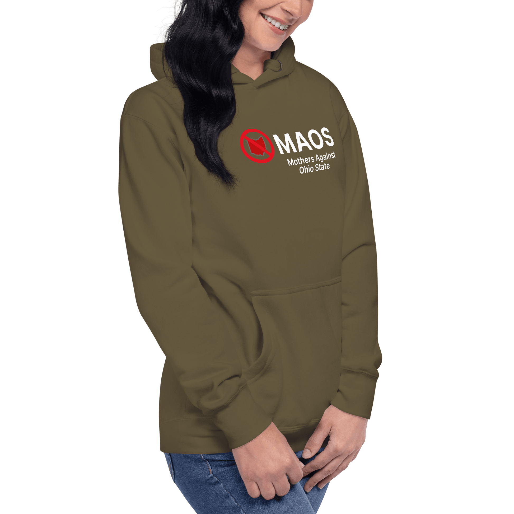 'MAOS Mothers Against Ohio State' Hoodie (Non-Profit Parody) | Unisex Premium - Circumspice Michigan