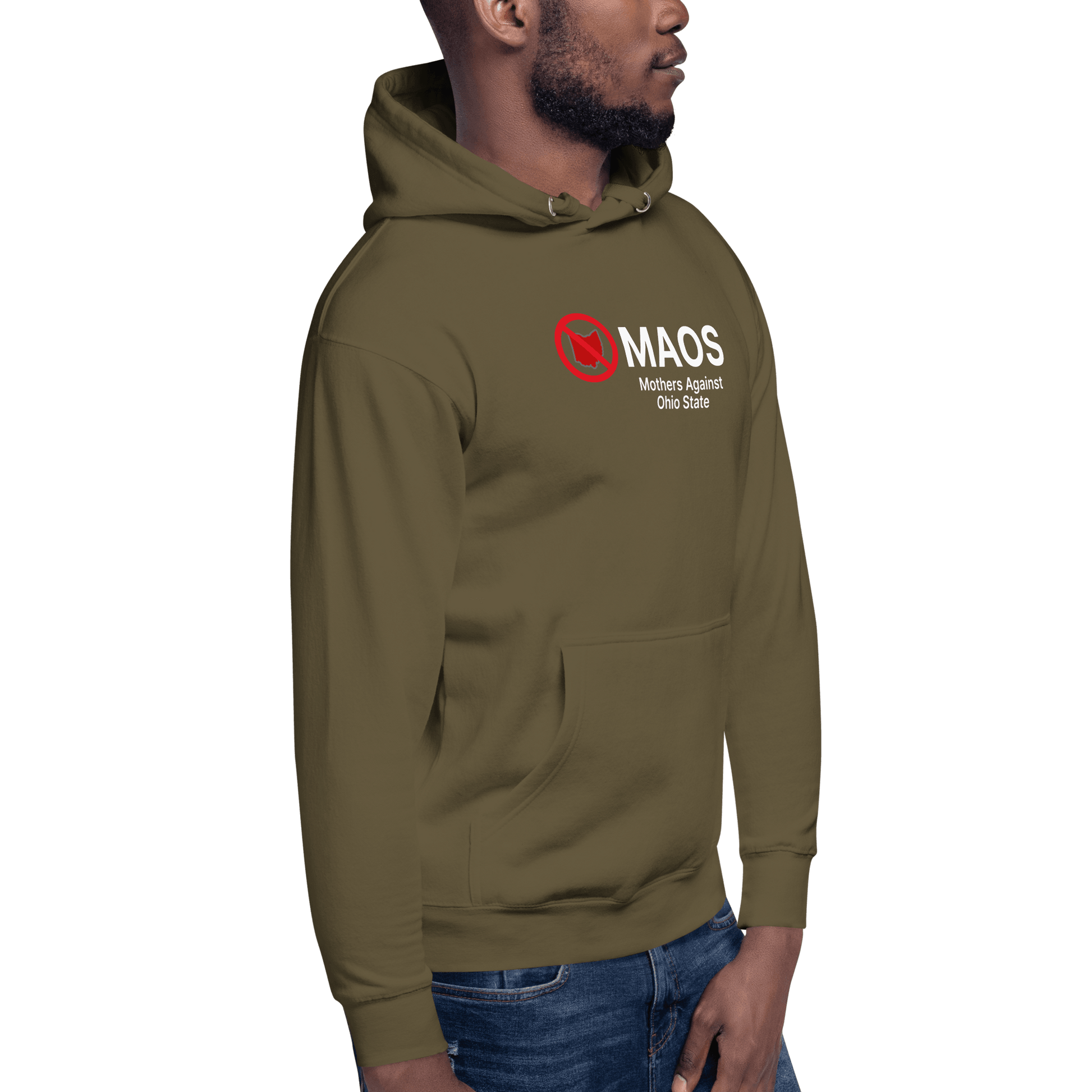 'MAOS Mothers Against Ohio State' Hoodie (Non-Profit Parody) | Unisex Premium - Circumspice Michigan