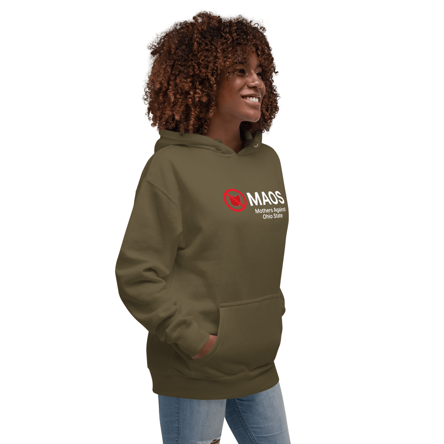 'MAOS Mothers Against Ohio State' Hoodie (Non-Profit Parody) | Unisex Premium - Circumspice Michigan