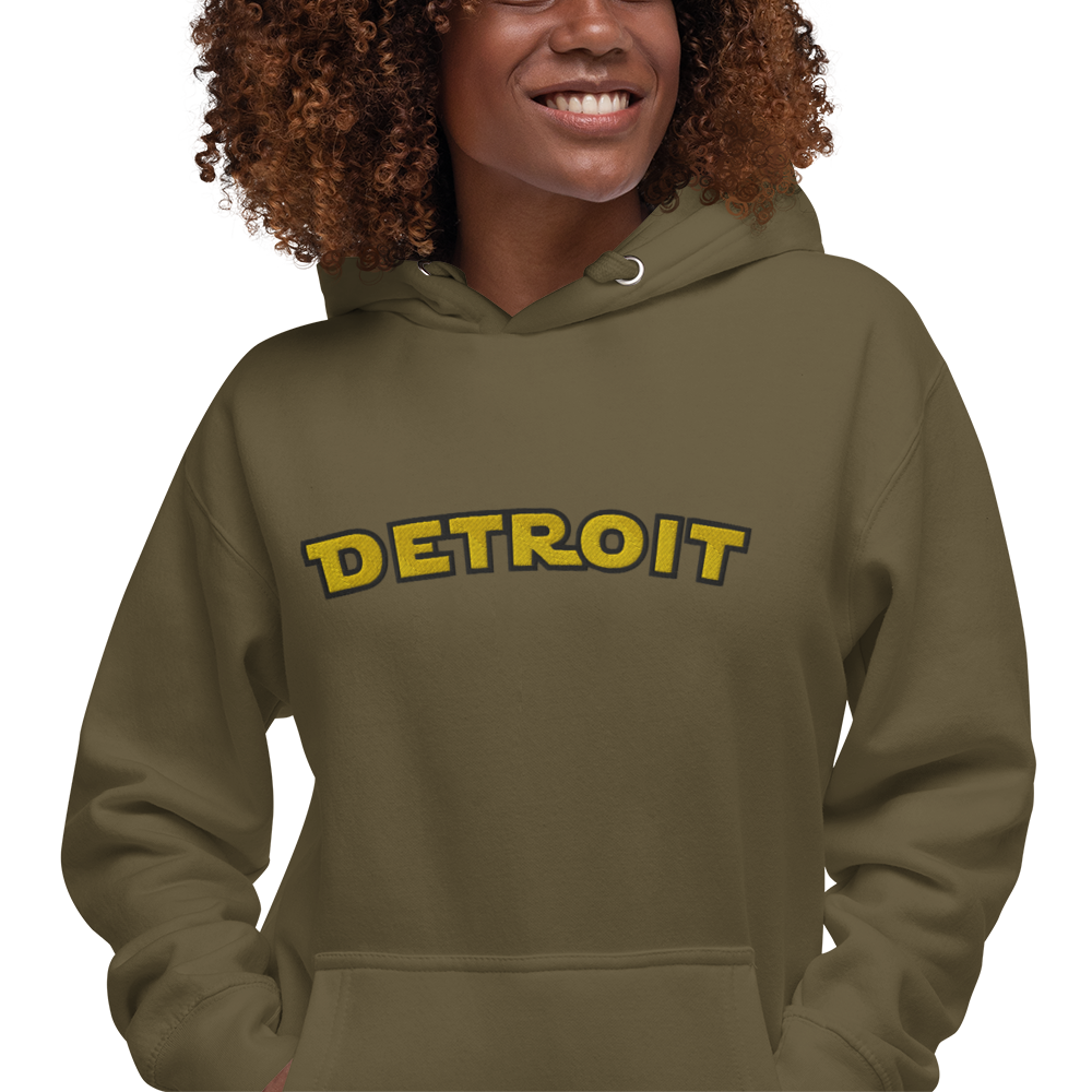 'Detroit' Unisex Premium Hoodie (Epic Sci-Fi Parody) | Embroidered