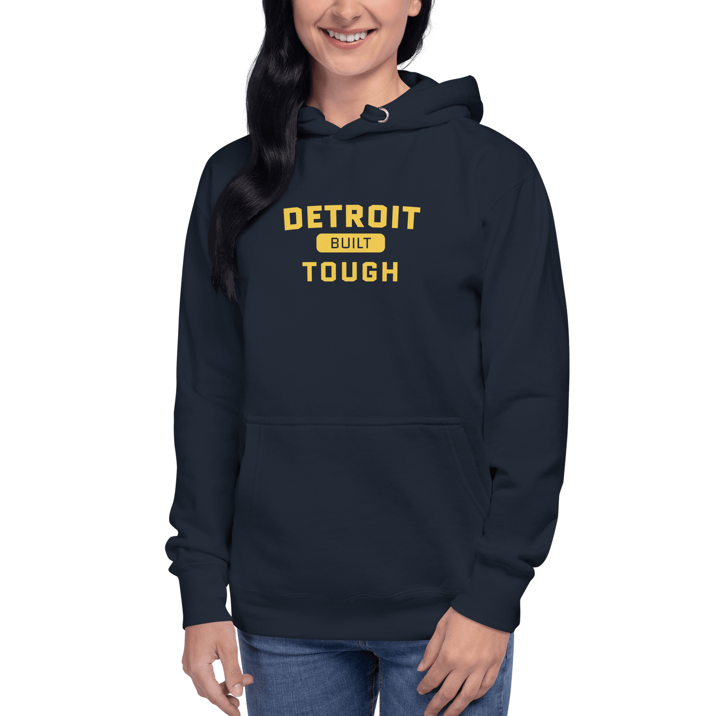 'Built Detroit Tough' Hoodie | Unisex Premium - Circumspice Michigan