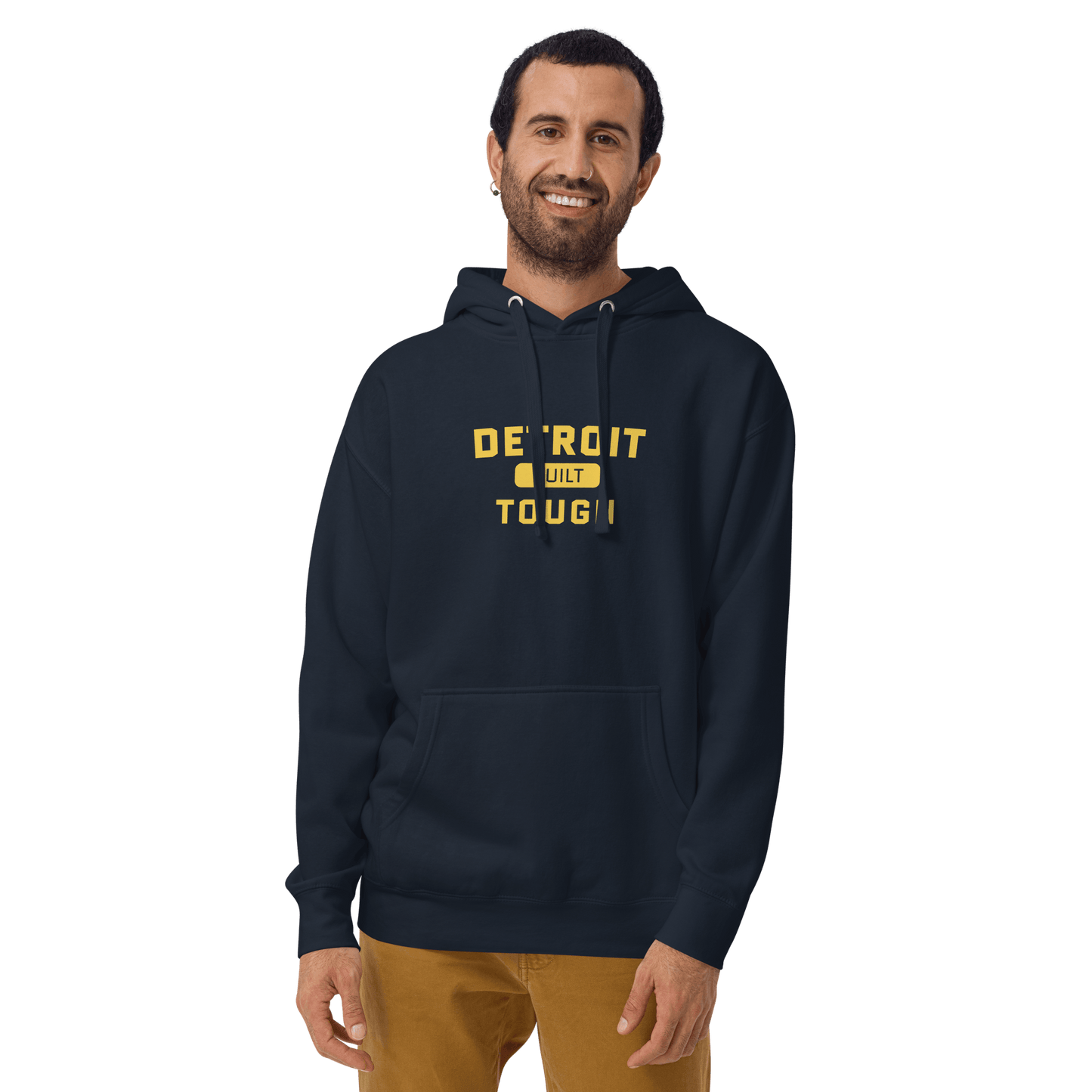 'Built Detroit Tough' Hoodie | Unisex Premium - Circumspice Michigan