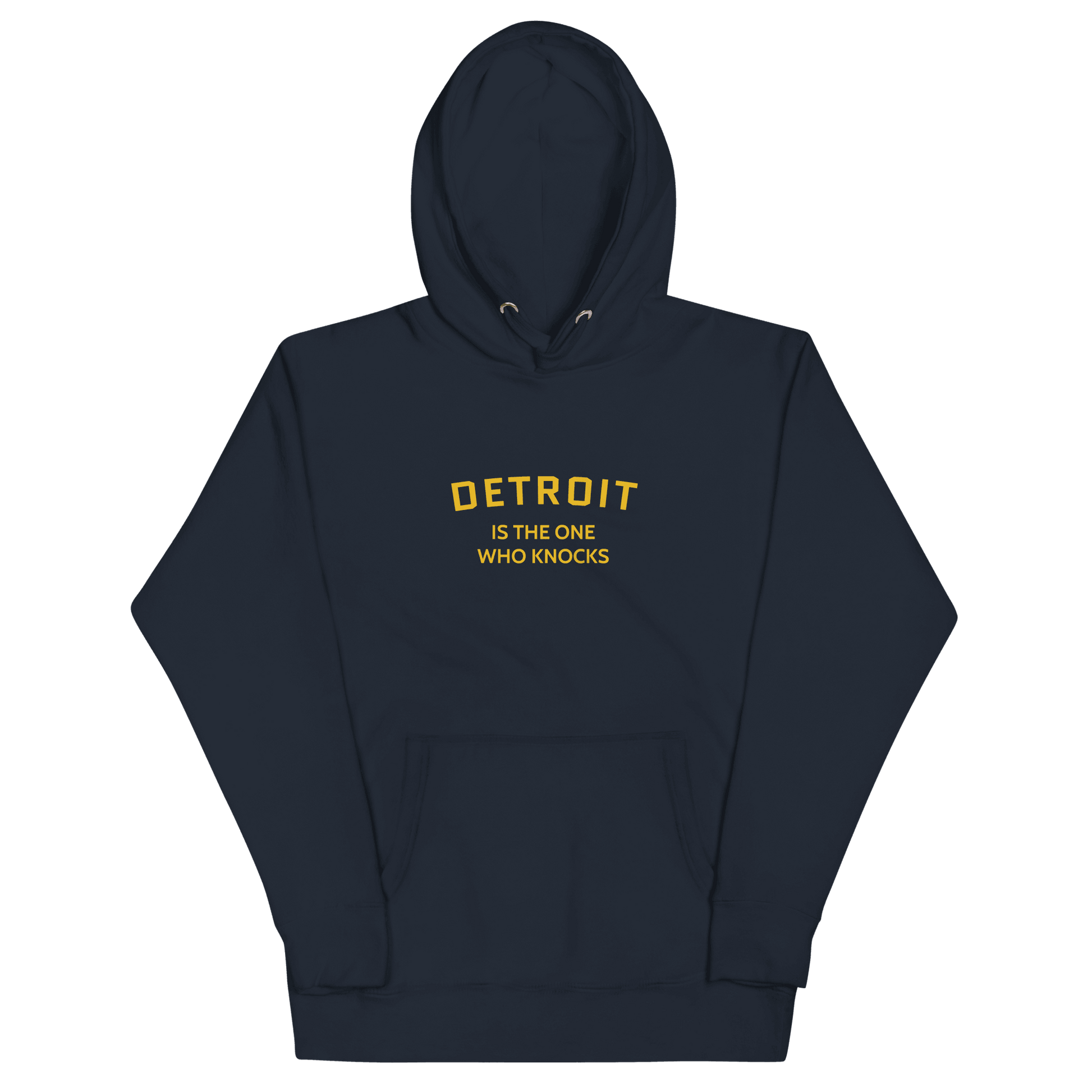 'Detroit is the One Who Knocks' Hoodie | Unisex Premium - Circumspice Michigan