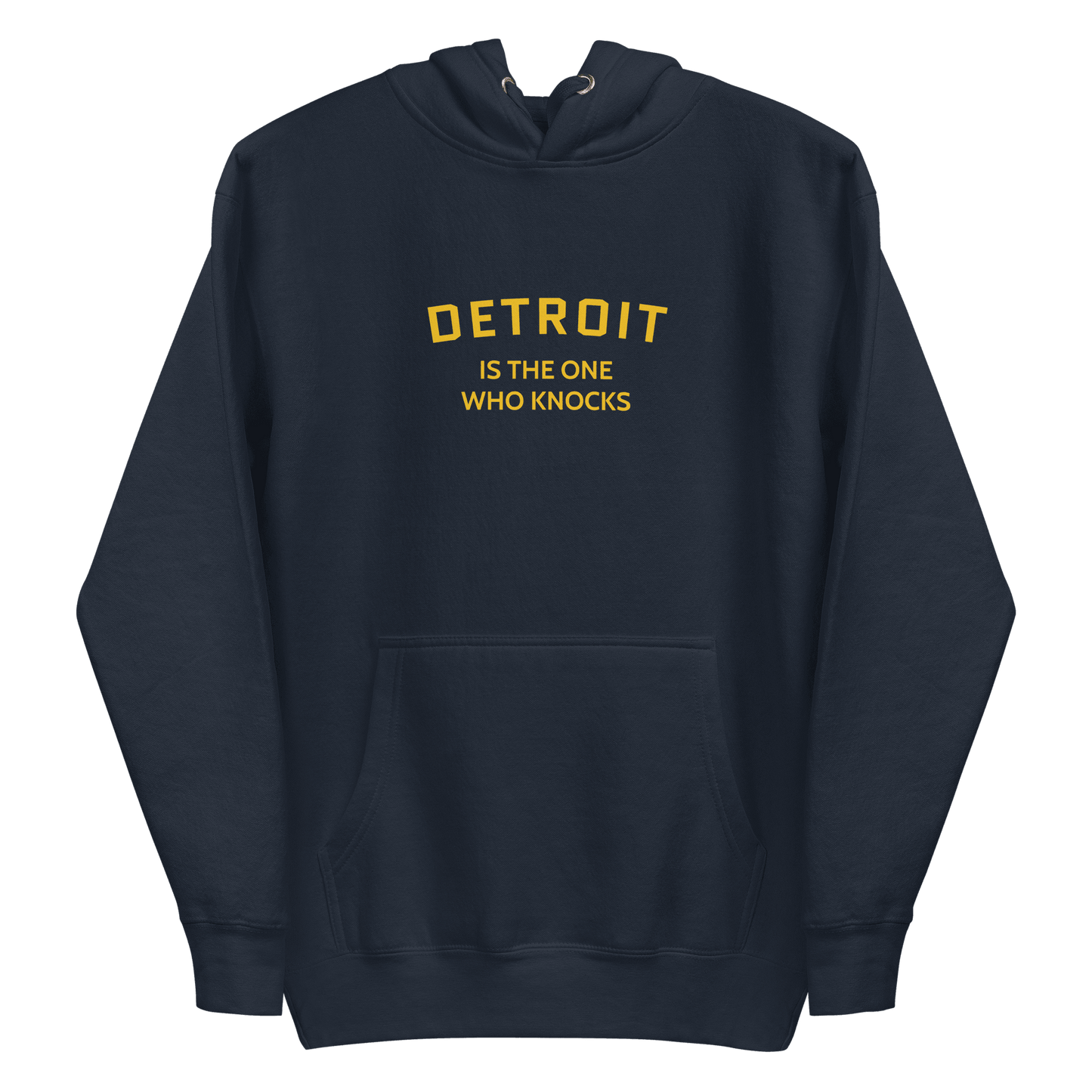 'Detroit is the One Who Knocks' Hoodie | Unisex Premium - Circumspice Michigan