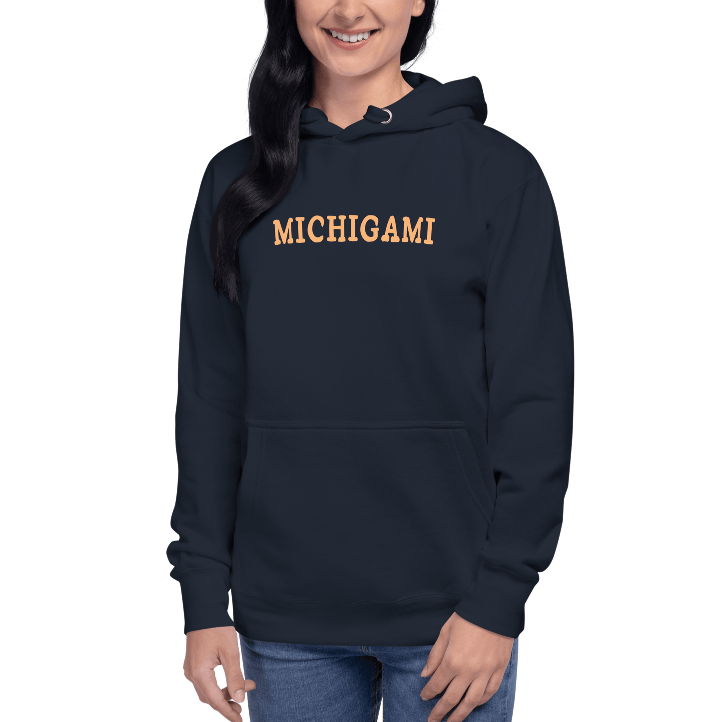 'Michigami' Hoodie (Ojibwe for 'Michigan') | Unisex Premium - Circumspice Michigan