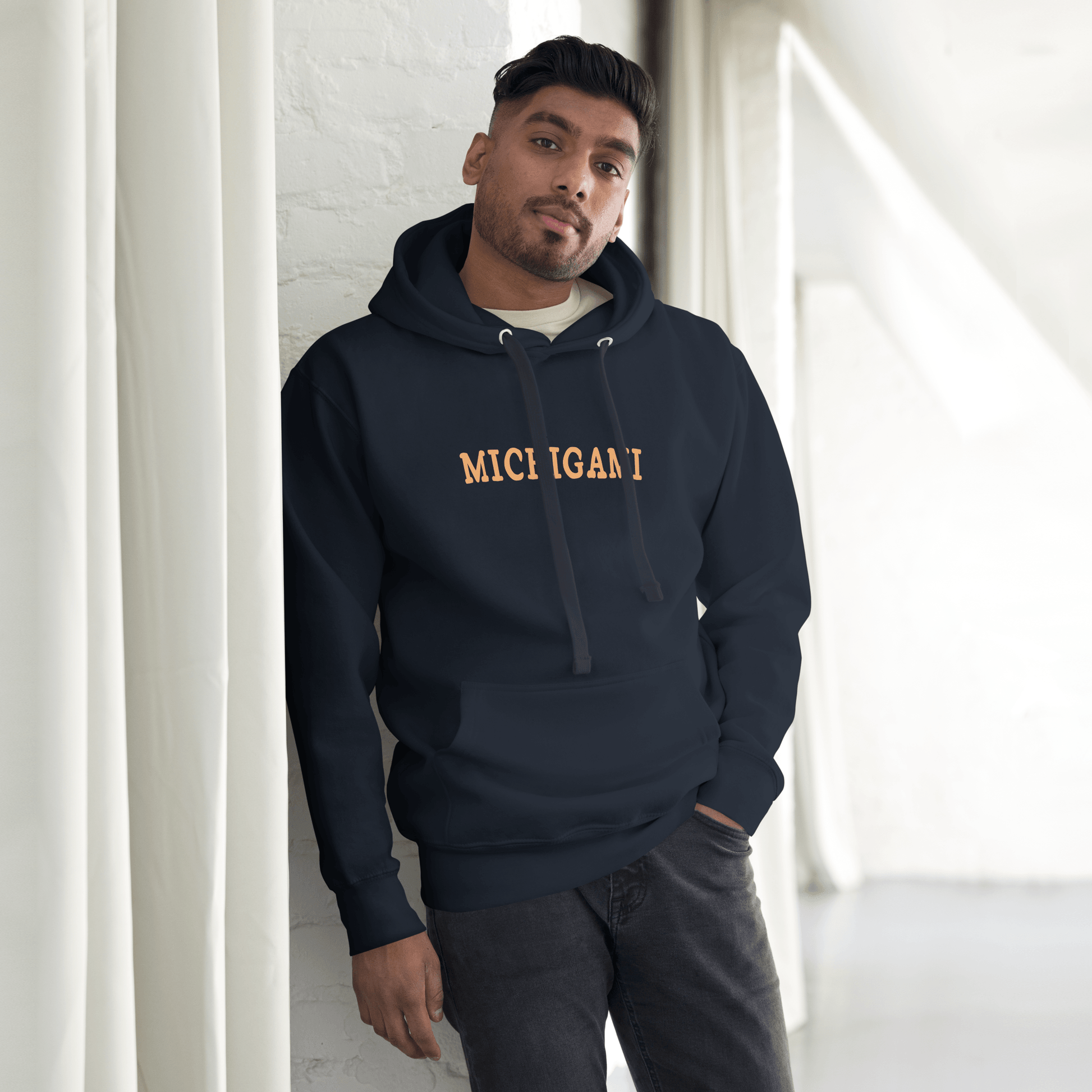 'Michigami' Hoodie (Ojibwe for 'Michigan') | Unisex Premium - Circumspice Michigan