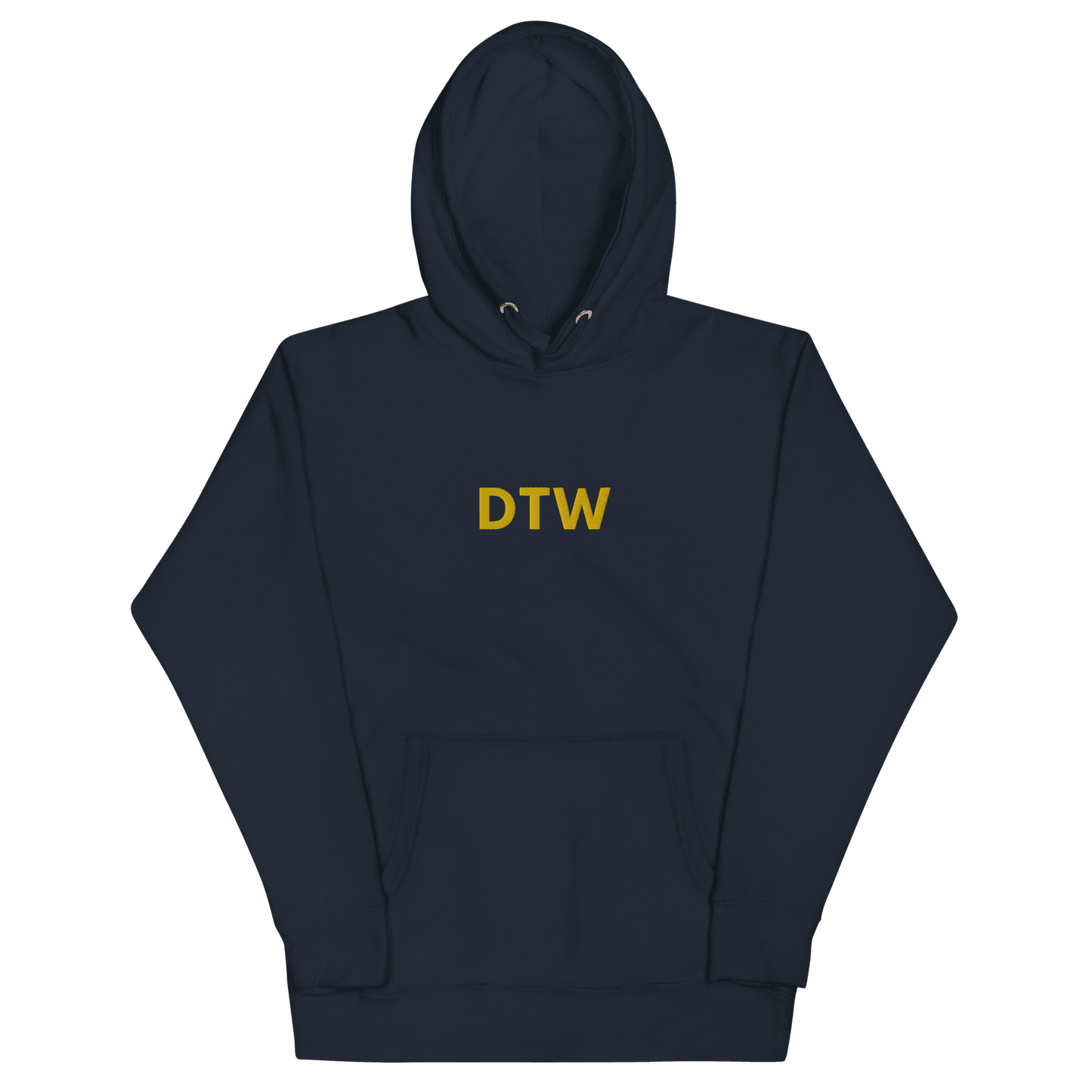 Detroit 'DTW' Premium Hoodie |  Unisex Embroidered - Circumspice Michigan