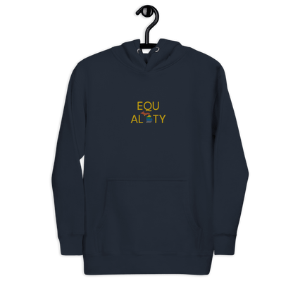 Michigan 'Equality' Premium Hoodie (w/ LGBTQ Pride Colors) | Embroidered - Circumspice Michigan