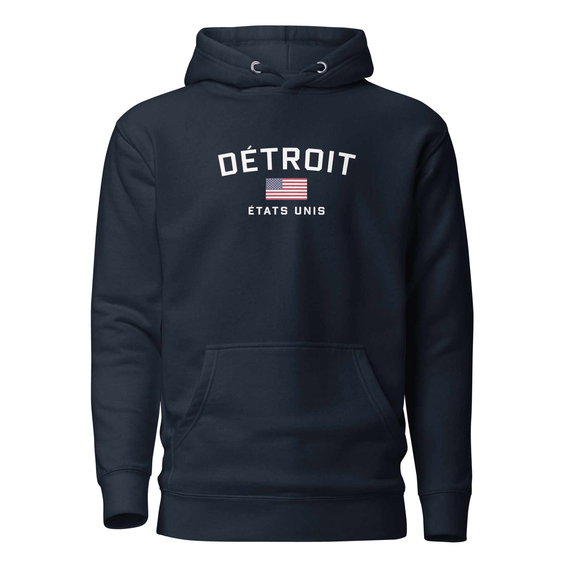 'Détroit États Unis' Hoodie | Unisex Premium - Circumspice Michigan