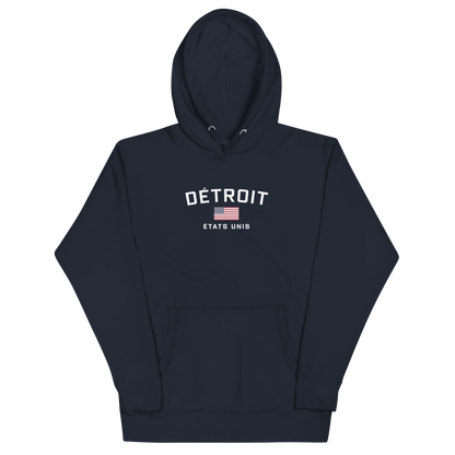 'Détroit États Unis' Hoodie | Unisex Premium - Circumspice Michigan