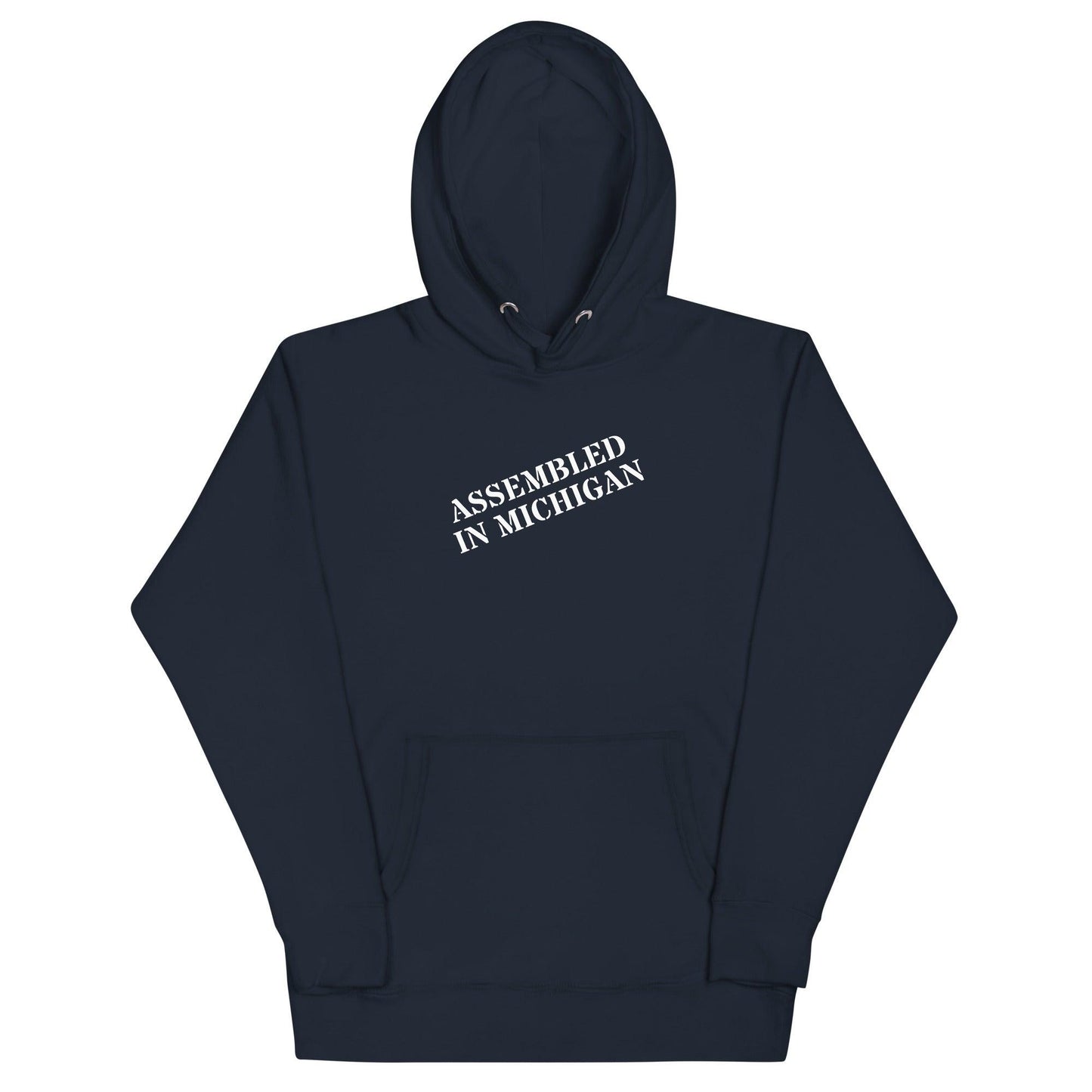 'Assembled in Michigan' Hoodie | Unisex Premium - Circumspice Michigan